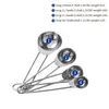 Conjunto de Colheres e Xícaras Medidoras de Aço Inoxidável, Colher Medidora para Grãos de Café e Leite em Pó com Balança, Ferramentas de Cozinha para Confeitaria