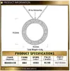 Collar Colgante Círculo Clásico Popular Europeo y Americano Cruz de Plata S925 Collar Cielo Estrellado Versátil para Pareja Colgante de Disco Grande Venta al por Mayor
