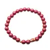 Pulsera de Cinabrio con Cuentas para Mujer, Círculo Único, Pulsera de Pez Pequeño, Lujo Ligero, Gama Alta, Venta al por Mayor, Joyería Pequeña, Pulsera de Cinabrio, Se Puede Enviar en Nombre de Otros