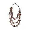 Collar bohemio de concha de coco con cuentas, diseño geométrico, cadena para suéter de estilo étnico de alta gama, collar de diseño nicho para mujer