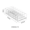 Caixa de Armazenamento de Sombras de Olhos Rack de Exibição Dividido Vertical Transparente Blush Pó de Maquiagem Torta Caixa de Armazenamento e Organização para Desktop Rack de Armazenamento