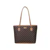 Elegante bolso de hombro, bolso de mano transfronterizo de gran capacidad, bolso de trabajo, estampado vintage, bolso tote ligero texturizado