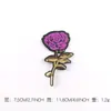 Etiqueta Bordada por Computadora Etiqueta de Tela con Cuentas Pegatina Bordada Ojo Labial Insignia de Tela Accesorios para Ropa Parche DIY Pegatina de Tela