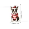 Colgante plano acrílico para perro de Navidad nuevo transfronterizo decoración de árbol de Navidad árbol decoración del hogar adornos planos