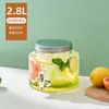 Barril de Cerveza de Vidrio con Grifo Barril de Cóctel Botella de Infusión Bebida Casera Barril de Té de Frutas Recipiente para Jugos Barril de Cola