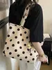 Bolso de Lunares Transfronterizo para Mujer, Nuevo Estilo Coreano 2026 Bolso de Mano de Gran Capacidad, Bolso de Hombro Versátil de Moda Bolso Tote