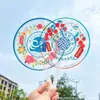 Abanicos transparentes personalizados para bodas, abanicos promocionales para lugares turísticos y campus, abanicos publicitarios de personajes de dibujos animados, anime y celebridades