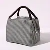 Bolsa para lonchera especial para estudiantes de primaria portátil bolsa para bento bolsa térmica bolso de mano bolsa de almuerzo para trabajador de oficina llevar bolsa pequeña resistente a las manchas de arroz