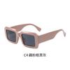 GLAZZY Tendencia Europea y Americana Caja Gafas de sol de pierna ancha Celebridad de Internet Mismo Estilo Gafas de sol de caja grande para Hombres y Mujeres Gafas de sol transfronterizas
