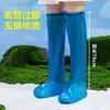 Cubrezapatos de Hierba de Nuevo Estilo al por Mayor, Impermeables y a Prueba de Barro, para Senderismo y Montañismo, Cubrezapatos de Lluvia Desechables, Cubrepiés Antideslizantes de Tubo Alto Engrosados
