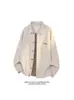 Camisa de Manga Comprida para Homem, Nova Coleção Primavera 2026 Marca Americana de Moda High Street Jaqueta Camisa Masculina Casual Solta com Lapela