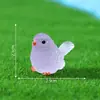 Miniaturas de pássaros brilhantes para micro-paisagens, decorações criativas de jardim, enfeites DIY, acessórios para pendurar e pequenas decorações de mesa