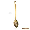 Espátula de cocina para exportación de acero inoxidable, cuchara sopera, cuchara coladora, cuchara para pasta, juego de siete piezas, ventas directas de fábrica