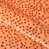 Estampado de luciérnagas, pelo alto-bajo, lunares pequeños, tela de felpa de una sola cara, adecuada para bufandas, muñecas y textiles para el hogar