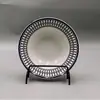 Serie Bohemia Color Bajo Esmalte Creativo Vajilla Cerámica Tazones para Comer en Casa Tazones para Sopa Tazones para Fideos Platos Platos Planos Platos Cuadrados