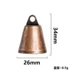 Trompeta Metálica Abrible Retro Creativa Campanas Metálicas Pequeñas Simples Accesorios para Joyería DIY Decoraciones Navideñas