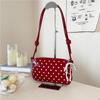 Bolso de Hombro Cruzado de Verano de Gran Capacidad de Alta Gama para Mujer 2026 Nuevo Versátil Bolso Cuadrado Pequeño de Lunares