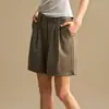 Shorts femininos lulu 26222 shorts casuais de verão soltos emagrecedores calças pantalona de corte A versátil para o dia a dia
