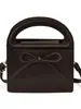 Bolso pequeño de lazo de moda transfronterizo para mujer, nuevo bolso de mano de nicho estilo coreano, bolso cuadrado pequeño versátil, bolso de hombro y bandolera