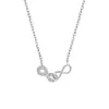 Collar de Símbolo de Infinito de Diseño de Nicho de Lujo Ligero Más Vendido Japonés y Coreano, No se Desvanece, Joyería Versátil de Cadena para Clavícula de Gama Alta para Mujeres