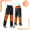 Calça Térmica Elétrica de Grafeno para o Inverno, Aquecida com Veludo de Cordeiro, para Homens, com Joelheiras Espessas e à Prova de Frio em Veludo, para Pessoas de Meia-Idade e Idosos