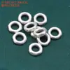 Acessórios de prata esterlina moeda de prata 99 superfície de batida anel de enrolamento anel de corrida acessórios retrô DIY material artesanal joias