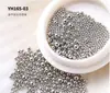 Joyería para Uñas Perlas Pequeñas de Acero Tamaño Mixto Perlas de Acero para Uñas Doradas Plateadas Metálicas Redondas Joyería para Uñas DIY