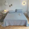 Sábana de Cama Color Sólido Estilo Ins Pieza Única Dormitorio Estudiante Simple Engrosada Agradable al Tacto Cama Doble Paquete Completo Shihua