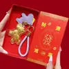 Ano do Cavalo, Fique Rico Instantaneamente Chaveiro Dourado, Ouro Puro com Caixa de Presente, Pingente de Bolsa, Charme de Cavalo, Brinde de Promoção para E-commerce