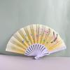 Ventoinha Dobrável Plástica Antiga Estilo Chinês Combinação de Roupas Verão Portátil Traje Antigo Hanfu Adereços para Fotos