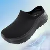Novos Sapatos Casuais Respiráveis para Atacado Transfronteiriço com Solas Grossas Antiderrapantes Macias, Meia-Sapato Slip-On Fechado no Dedo Estilo Meia para Homens e Mulheres