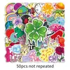 50 peças de adesivos de mala de desenho animado cool que derretem, tendência de grafite personalizada, decoração para laptop, carro, comércio exterior