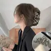 Pinza de Metal Fresca para Mujeres en Verano, Pinza de Tiburón Dulce y Fresca con Estilo para Cabello Semirecogido en la Parte Posterior de la Cabeza, Accesorio para el Cabello Grande