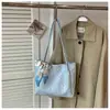 Bolsa tote de bolinhas estilo coreano transfronteiriça para mulheres, novo modelo 2026, grande capacidade, bolsa de ombro estilosa para o dia a dia, bolsa de axila com alta aparência