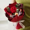 Ramo de Flores de Mano, Rosa, Producto de Flor Hecha a Mano, Girasol, Regalo de San Valentín Graduación, Ramo de Flores Tejidas, Regalo Souvenir al por Mayor