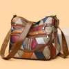 Bolso de mujer para madres de mediana edad, bolso cruzado para ir al trabajo de gran capacidad con múltiples bolsillos, bolso de hombro de piel de vaca, bolso cruzado