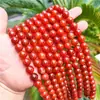 Cuentas de ágata amarilla natural, ensartadas juntas, hebra larga de cuentas sueltas, cuentas redondas, collar, joyería de jade, pulsera DIY, producto semiacabado