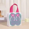 Sacola para viagem com logo estampado sacola de presente de aniversário sacola de presente chinelos atacado bolsa não tecida de praia bolsa de mão à prova d'água
