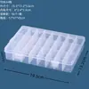 Caja de Plástico Transparente Desmontable a Prueba de Polvo con Tapa, Caja de Almacenamiento de Escritorio para Arte de Uñas, Figura, Equipo de Pesca, Caja de Almacenamiento de Joyas con Tapa