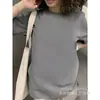 [Camiseta de Algodão Tamanho Europeu] Camiseta de Algodão Tamanho Europeu Transfronteiriça Cor Pura Lisa Lisa Peça Única Atacado Manga Curta Aliexpress Amazon
