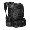 Mochila de montaña de gran capacidad para exteriores para senderismo y ciclismo, mochila deportiva de camuflaje de 45L para fitness, impermeable