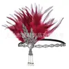 1920 The Great Gatsby Lady Saia Acessórios Folhas Pérola Dupla Fileira Strass Halloween Bola Tiara