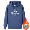Suéter com capuz masculino outono e inverno Novo forrado com fleece algodão espesso quente marca de moda estudantil solto hoodie coat jovem