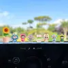 Adornos Lindos de Labubu para Coche, Pequeños Adornos para Coche, Consola Central de Coche Eléctrico, Accesorios para el Interior del Coche, Decoración de Pantalla de Navegación