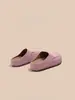 Medias Zapatillas Casuales Estilo Birkenstock Retro para Mujer, Nueva Versión Coreana Primavera 2026, Zapatos Casuales Cerrados de Punta Redonda sin Cordones con Suela Suave