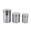 Tarro de Acero Inoxidable con Malla para Condimentos con Tapa, Elegante Recipiente para Café, Barril para Polvos de Barbacoa, Tarro para Pimienta con Rejillas, Botella para Condimentos