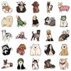 50 pegatinas originales pintadas a mano para cuenta de mano de perro, lindas, corazón de niña, equipaje, refrigerador, decoración para teléfono móvil, computadora