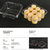Caixa de Embalagem Descartável Transparente para Alimentos, Caixa de Embalagem para Confeitaria Biscoitos Estilo Ocidental, Caixa de Embalagem para Assar Bolo de Confeitaria Pêssego Pet