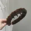 Diadema de Pelo Imitación Visón, de Borde Ancho Celebridad de Internet Otoño e Invierno Lavado de Cara Diadema de Terciopelo de Visón, Diadema para Lavado de Cara de Mujer Venta al por Mayor