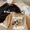 Nuevas Camisetas de Algodón de Manga Corta Lindas de Verano para Niños y Niñas, Camisetas Delgadas con Estampado de Dibujos Animados para Niños, Tops Exteriores, Camisetas Interiores